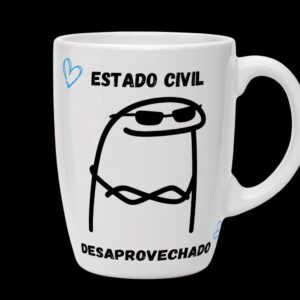 taza de cerámica flork "estado civil: desaprovechado" – tz022b
