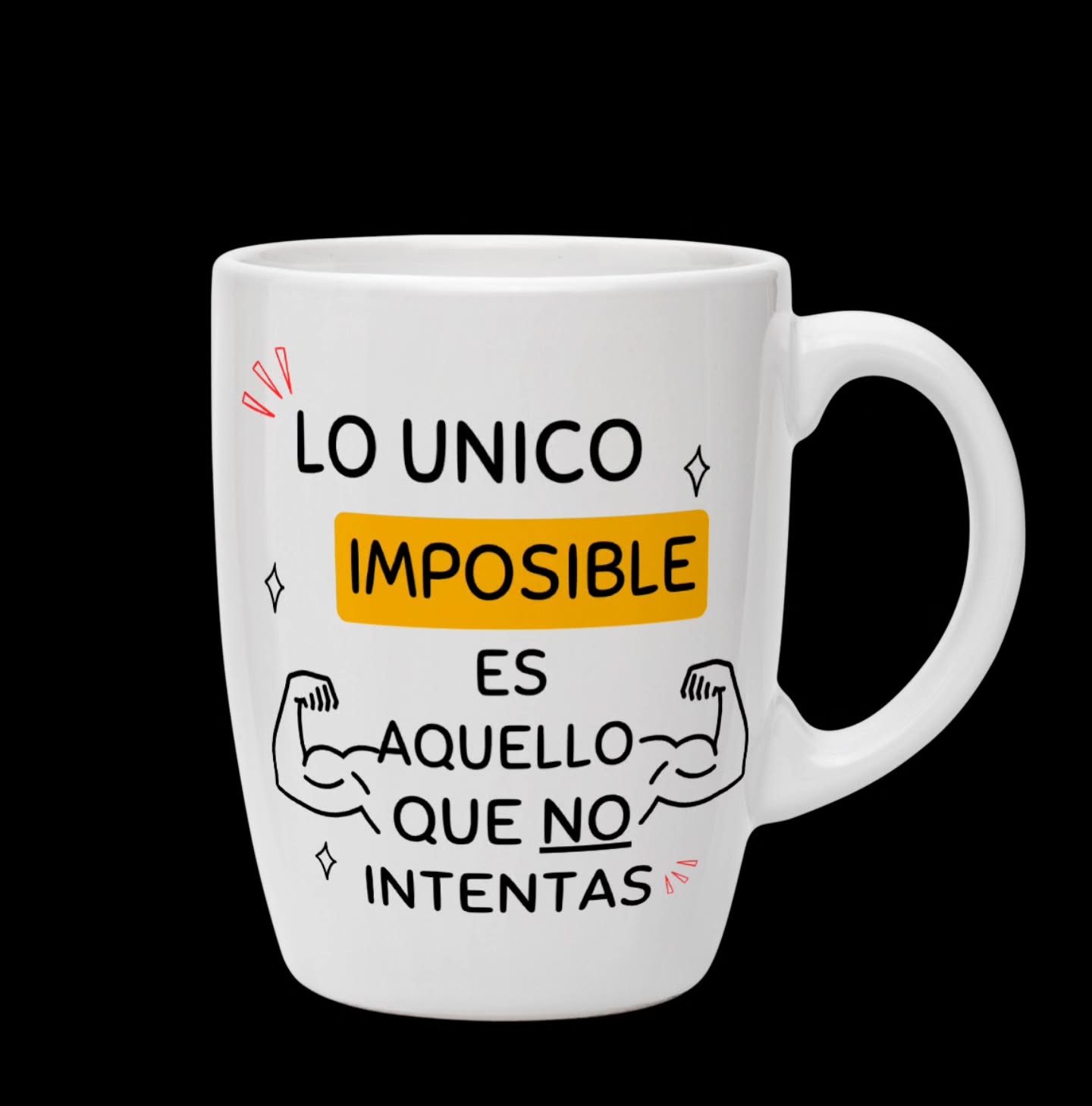 taza motivacional cerámica – "lo único imposible es aquello que no intentas" tz061 taza motivacional cerámica – "lo único imposible es aquello que no intentas" tz061