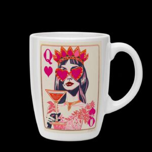 taza chic reina de corazones – "estilo real y glamour" tz144