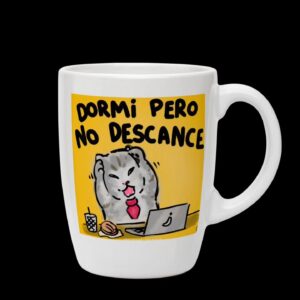 taza de cerámica "dormí pero no descansé" – tz175