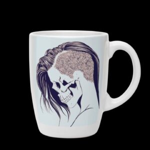 taza de cerámica "undercut skull" – tz185