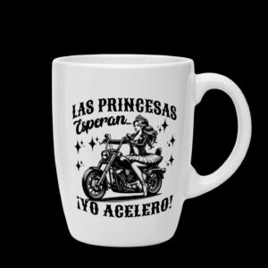 Taza Cerámica "Las Princesas Esperan... ¡Yo Acelero!" – tz196
