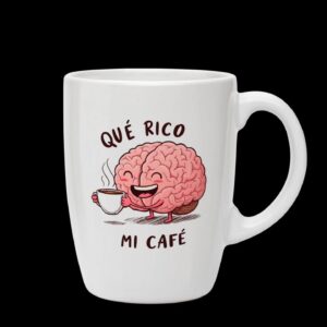 taza de cerámica "qué rico mi café" tz218
